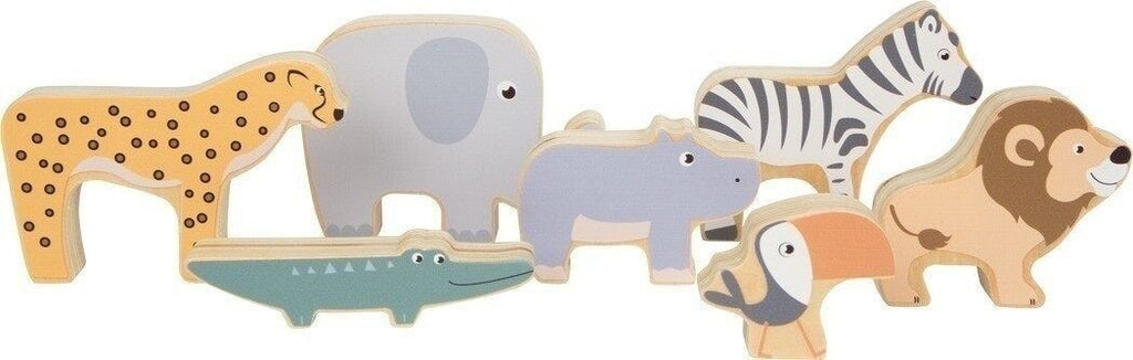Jouet en bois safari – animaux à empiler pour enfant | small foot
