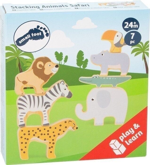 Jouet en bois safari – animaux à empiler pour enfant | small foot
