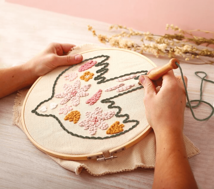 Kit broderie décorative oiseau - Graine créative
