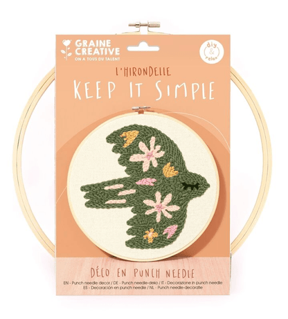 Kit broderie décorative oiseau - Graine créative - Lili Margaret