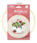 Kit broderie facile – motif fraise des bois ø20 cm