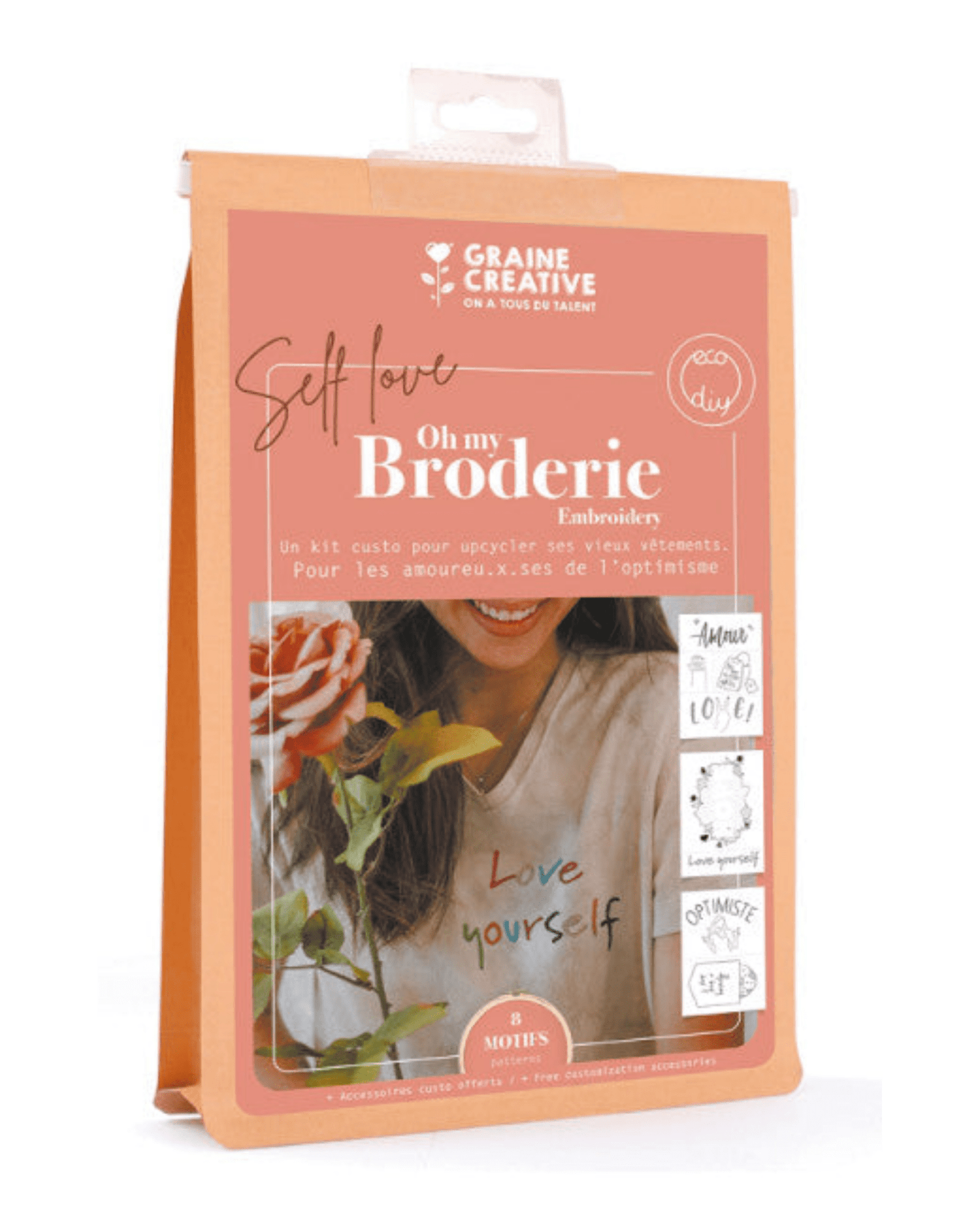 Kit broderie vêtement self love – Graine créative - Lili Margaret