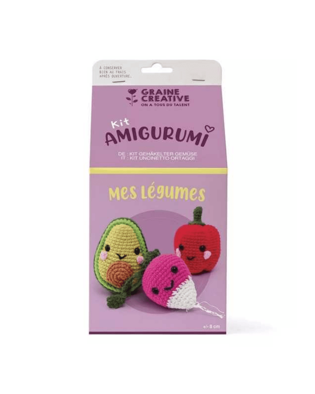 Kit crochet Amigurumi Mes légumes - Graine créative