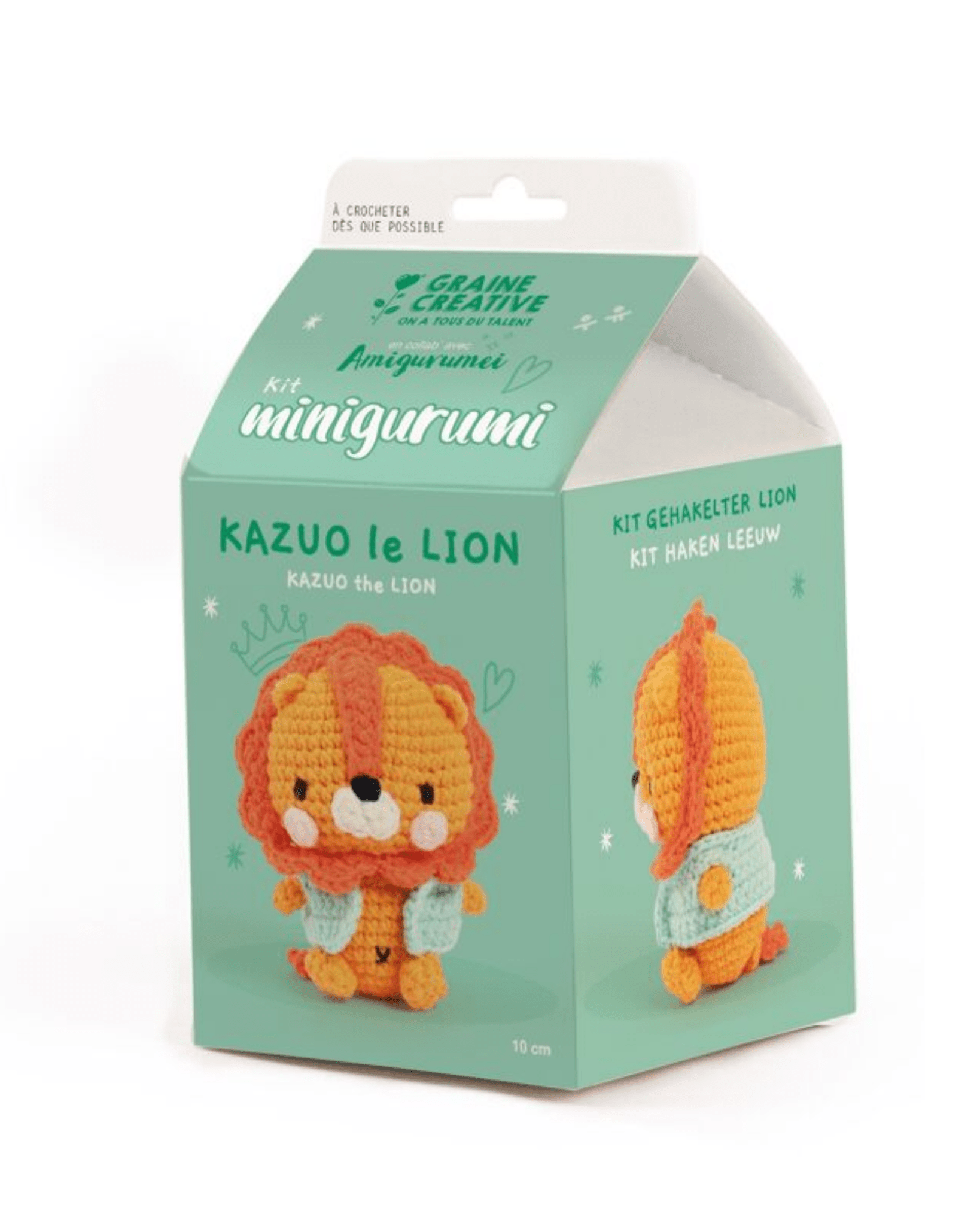 Kit crochet animaux Kazuo le lion - Amigurumi facile - Lili Margaret