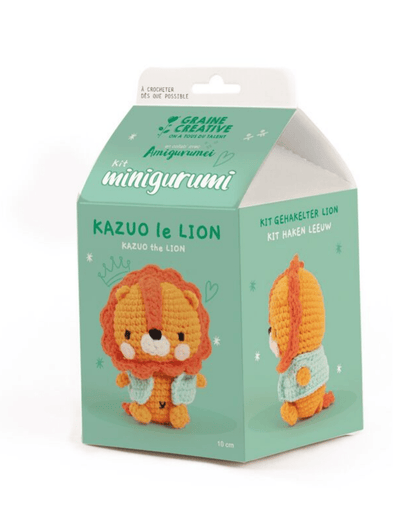 Kit crochet animaux Kazuo le lion - Amigurumi facile - Lili Margaret