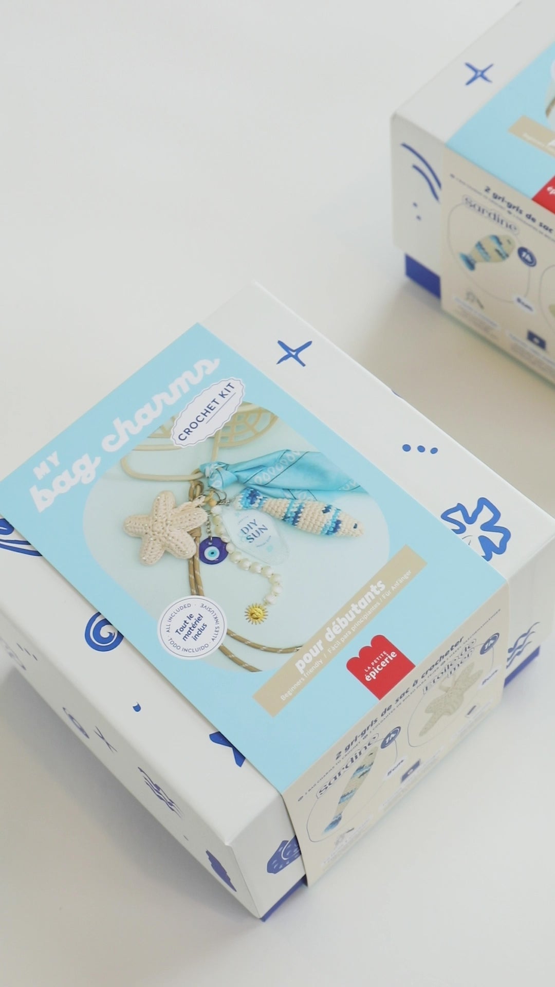 Kit crochet débutant Bag Charms Vitamine Sea