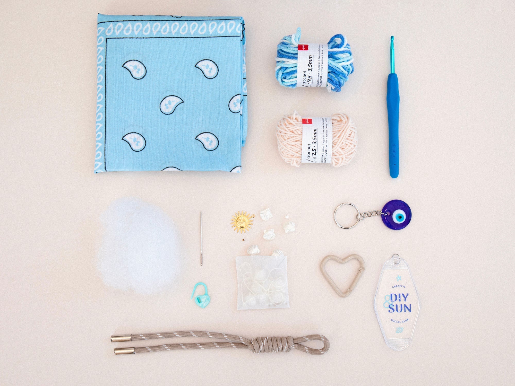 Kit crochet débutant Bag Charms Vitamine Sea
