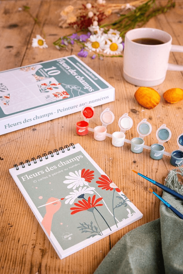 Kit peinture aux numéros Fleurs des champs – Maison Joliette