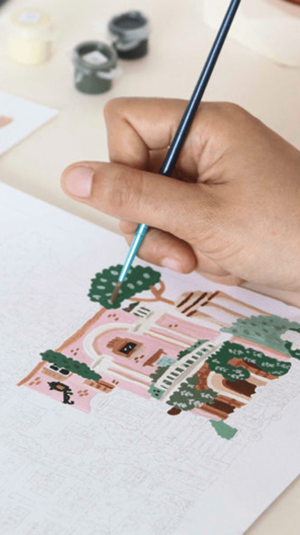 Kit peinture numéro Rome - La petite épicerie - Lili Margaret