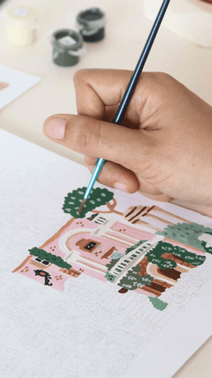 Kit peinture numéro Rome - La petite épicerie - Lili Margaret