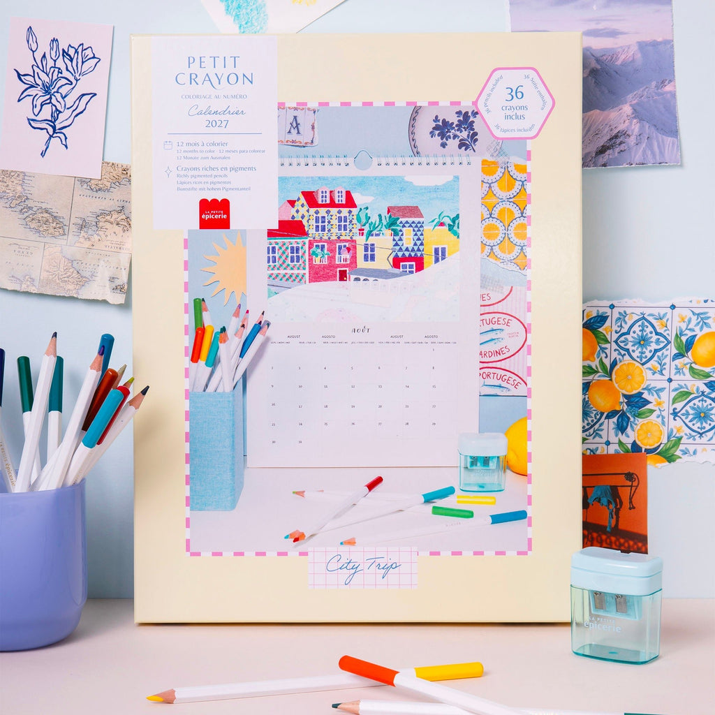 Calendrier à colorier 2027 City Trip – Petit Crayon – La Petite Épicerie – vue 7