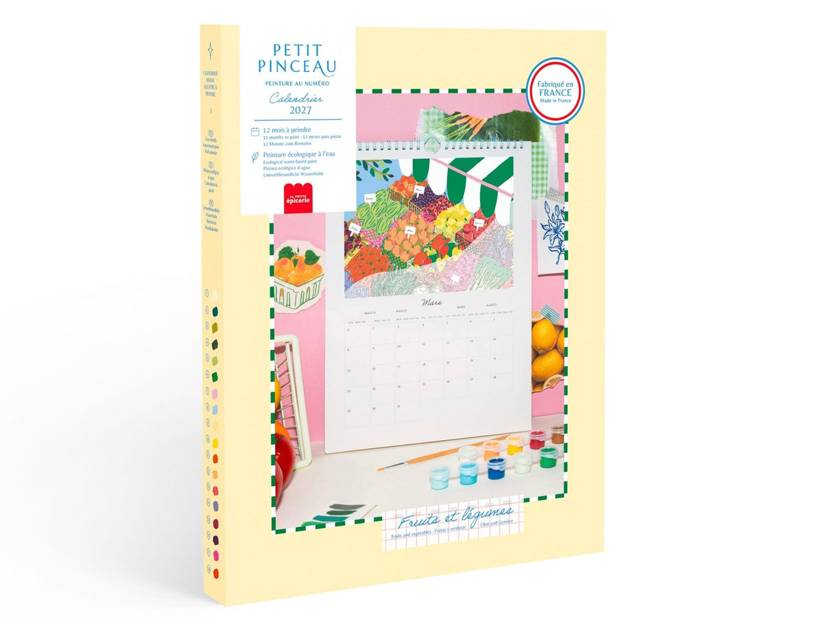 Calendrier à peindre 2027 Fruits et Légumes – Petit Pinceau – La Petite Épicerie – vue 1
