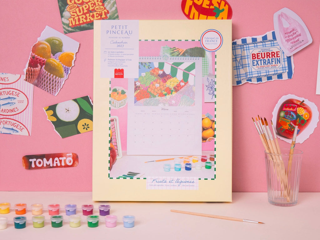 Calendrier à peindre 2027 Fruits et Légumes – Petit Pinceau – La Petite Épicerie – vue 4
