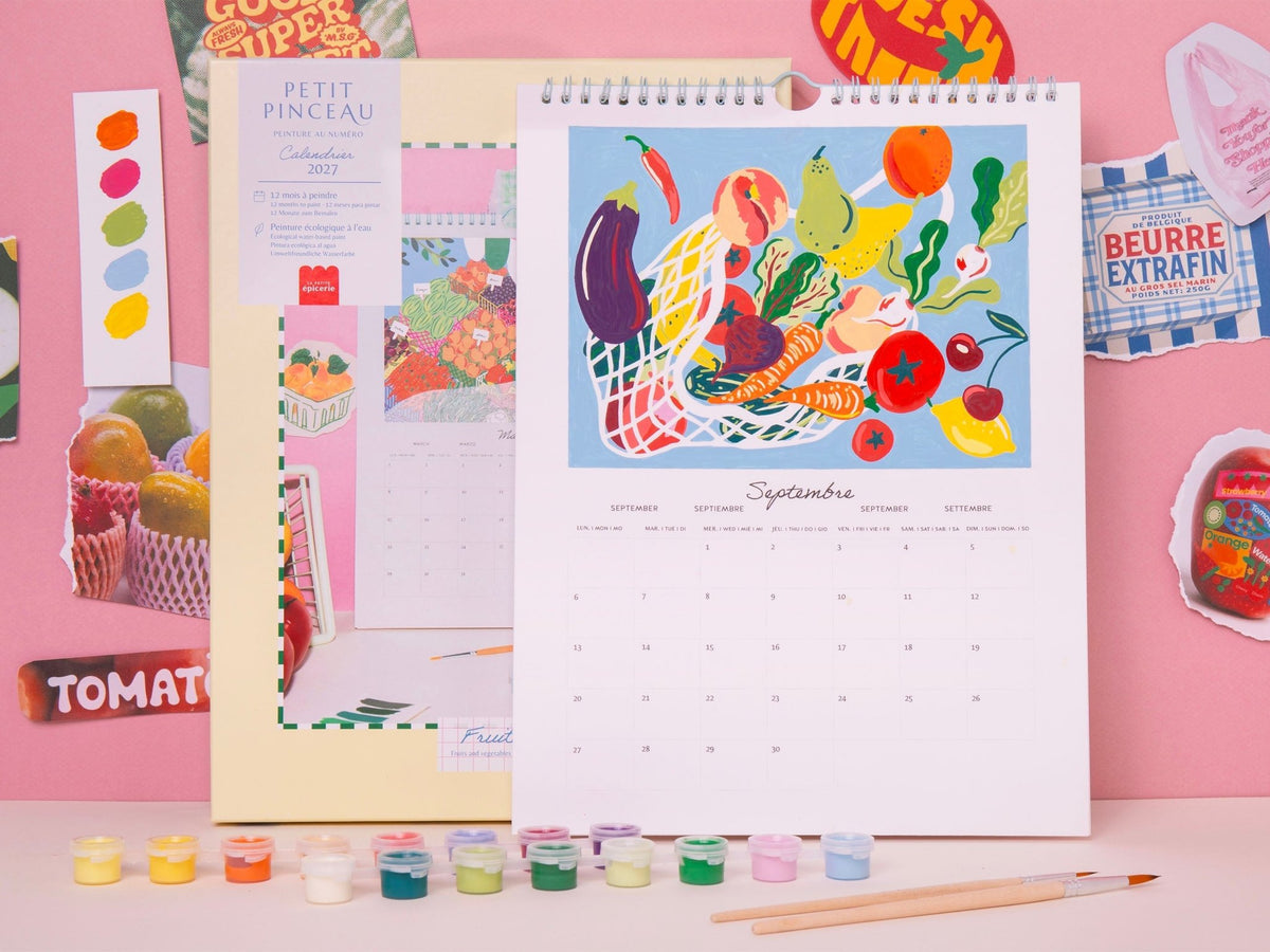 Calendrier à peindre 2027 Fruits et Légumes – Petit Pinceau – La Petite Épicerie – vue 7