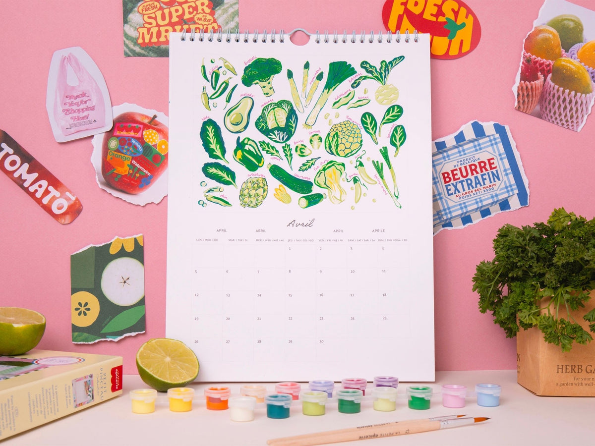 Calendrier à peindre 2027 Fruits et Légumes – Petit Pinceau – La Petite Épicerie – vue 8