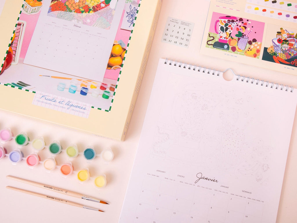 Calendrier à peindre 2027 Fruits et Légumes – Petit Pinceau – La Petite Épicerie – vue 6