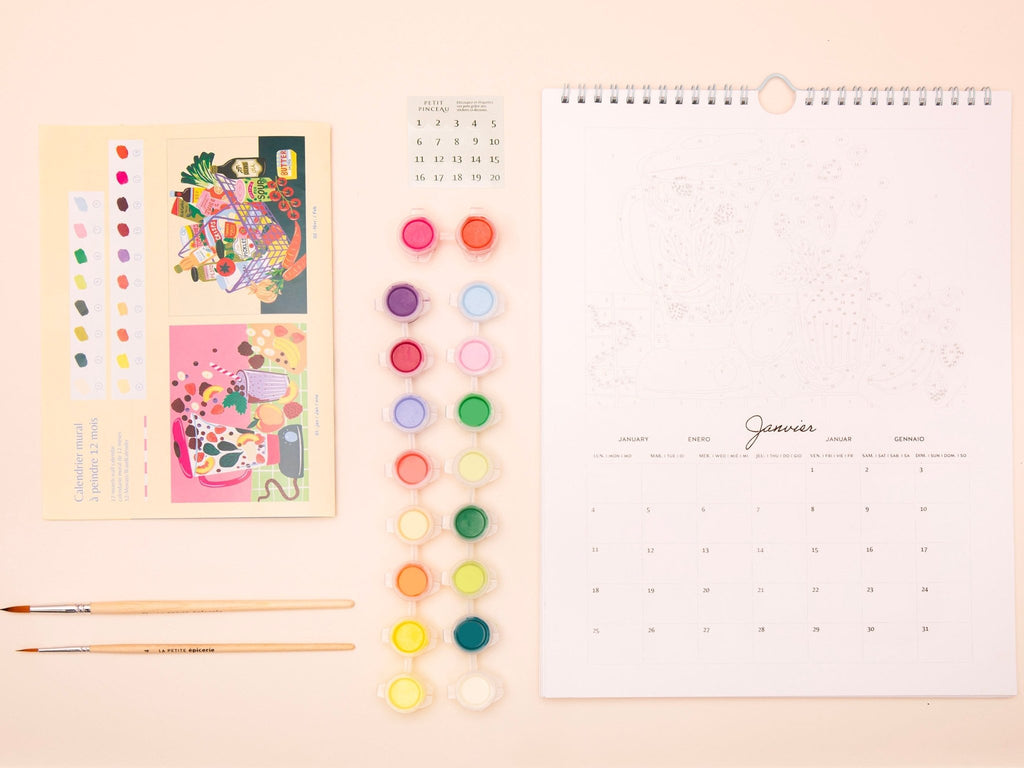 Calendrier à peindre 2027 Fruits et Légumes – Petit Pinceau – La Petite Épicerie – vue 5