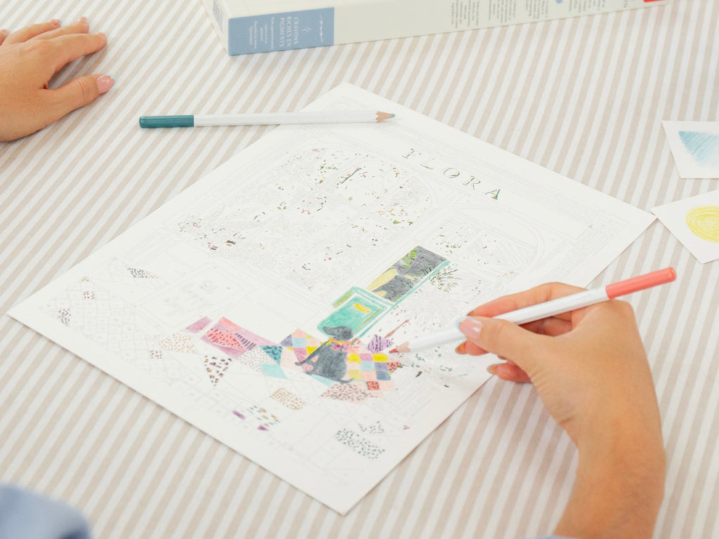 Coloriage au numéro adulte Flora – Petit Crayon – La Petite Épicerie – vue 2