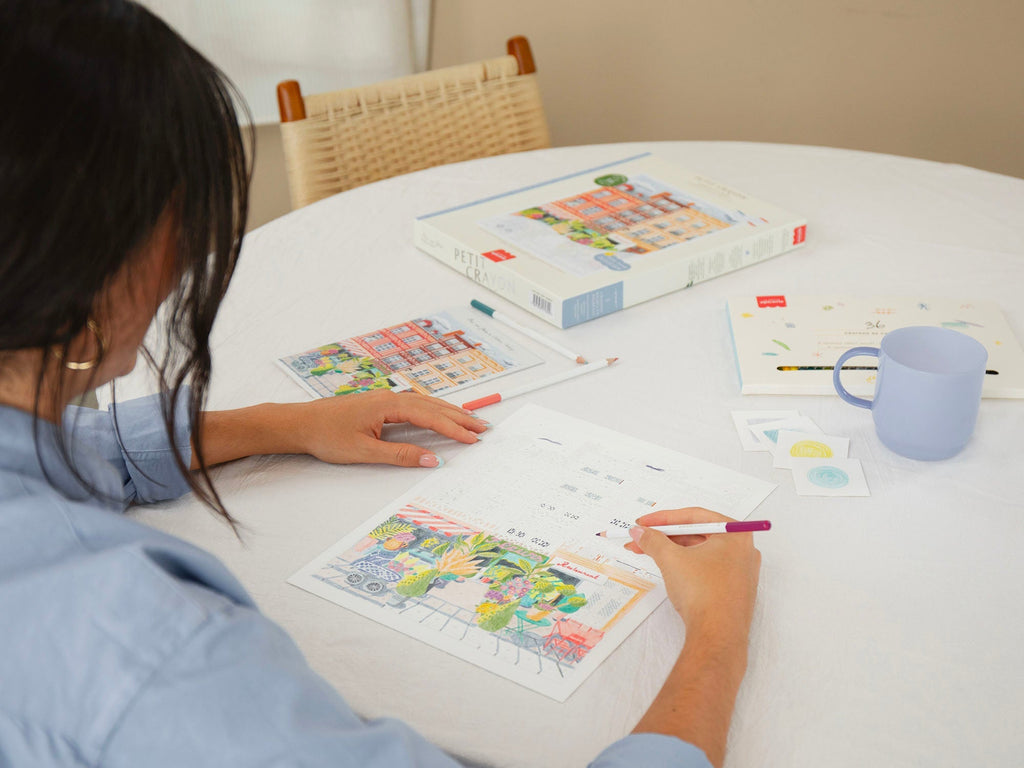 Coloriage au numéro adulte Place aux fleurs – Petit Crayon – La Petite Épicerie – vue 3