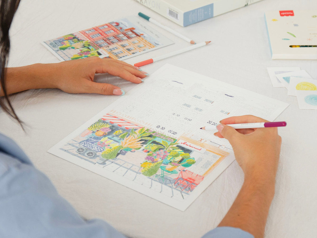 Coloriage au numéro adulte Place aux fleurs – Petit Crayon – La Petite Épicerie – vue 2