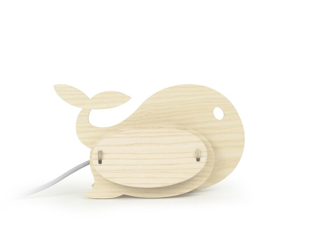 LAMPE ENFANT EN BOIS BALEINE - Gone&