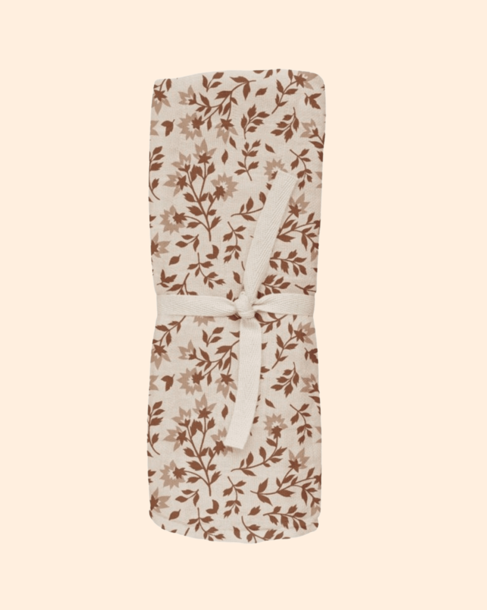 LANGE BÉBÉ COTON BIO HIBISCUS - Main sauvage - Lili Margaret