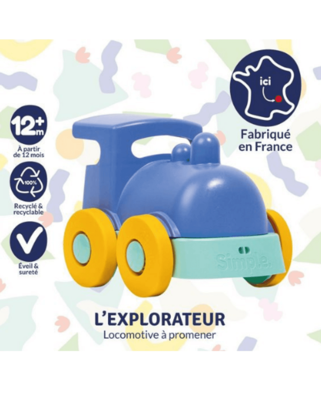 L'explorateur train à promener - le jouet simple.