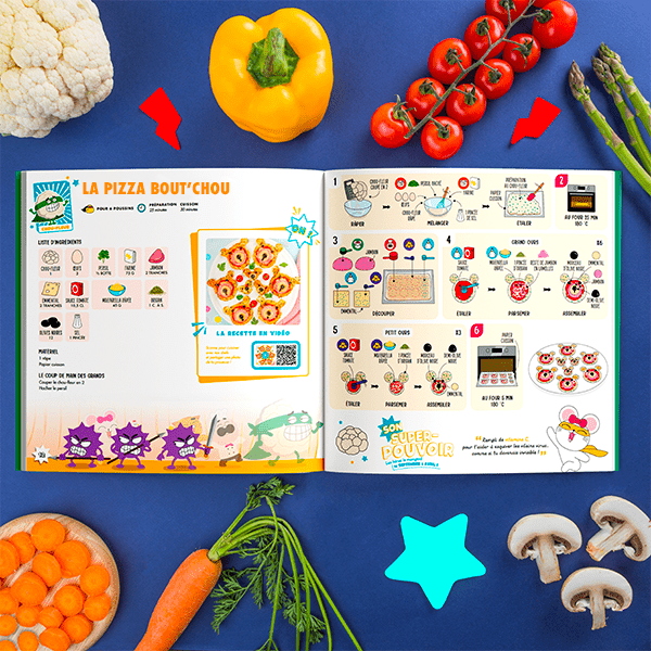 Livre de cuisine enfant - les super légumes chefclub kids