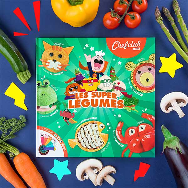 Livre de cuisine enfant - les super légumes