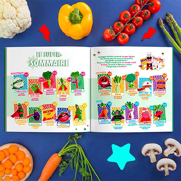 Livre de cuisine enfant - les super légumes chefclub kids