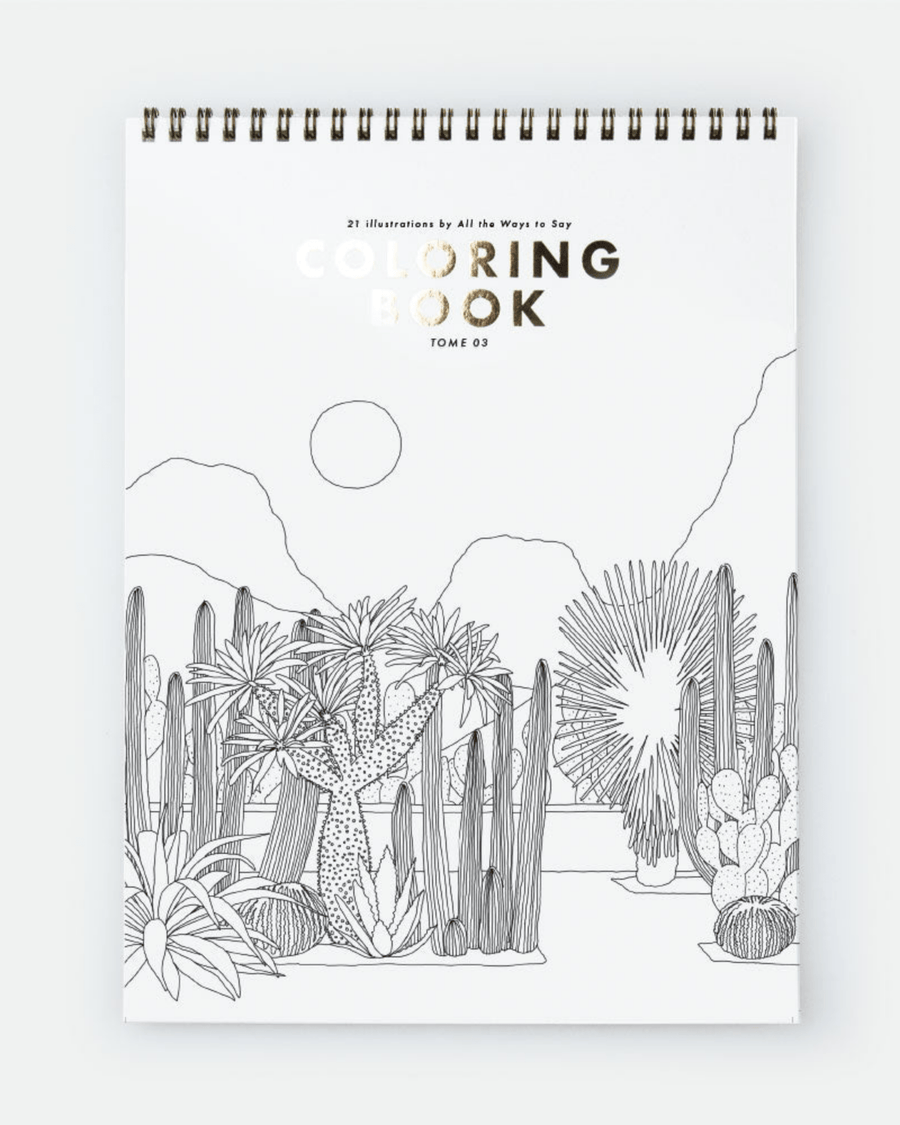 Livre de coloriage adulte nature anti-stress