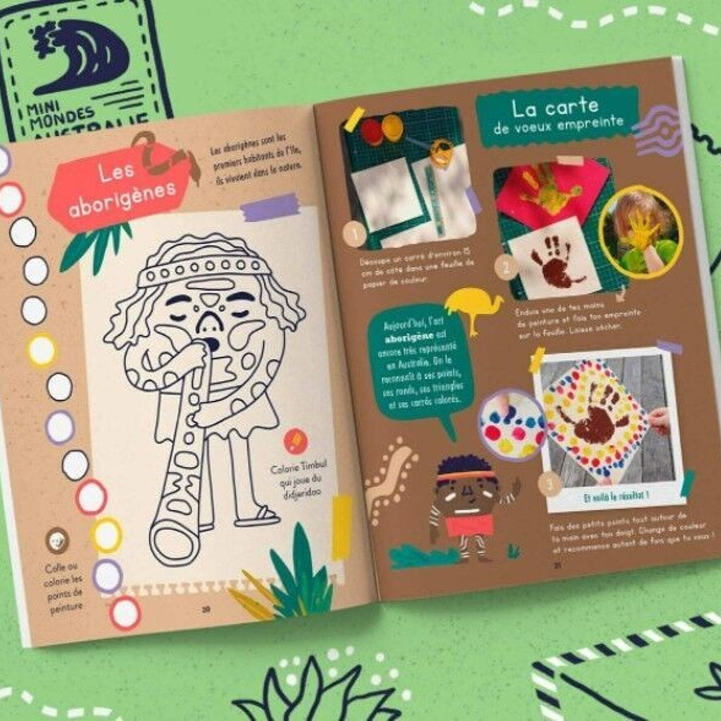 Livre enfant voyages australie - les mini mondes