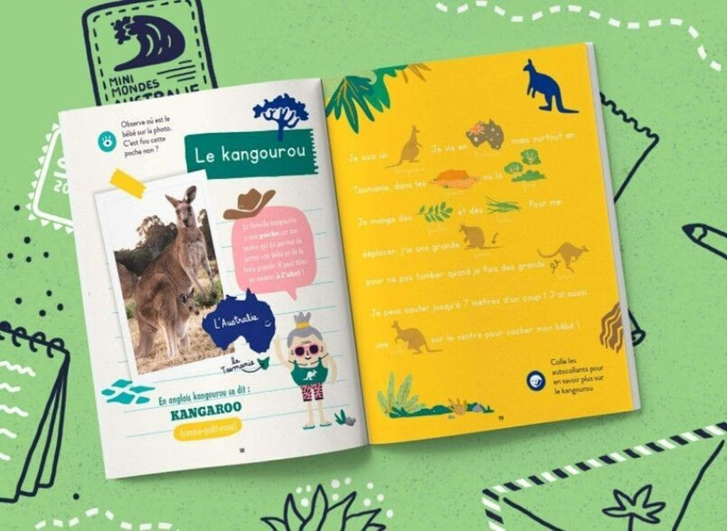 Livre enfant voyages australie - les mini mondes