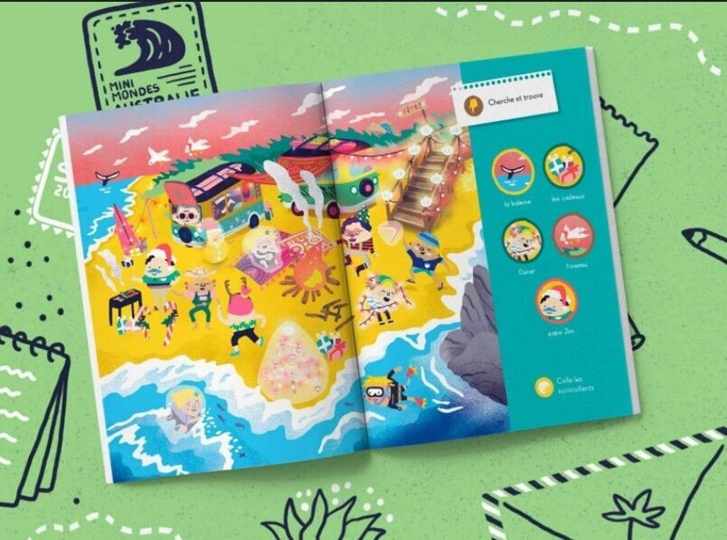 Livre enfant voyages australie - les mini mondes
