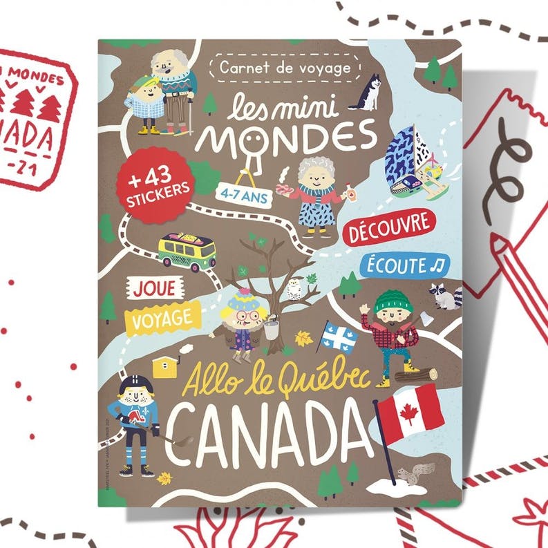 LIVRE ENFANT VOYAGES CARNET CANADA - Les Mini Mondes - Lili Margaret