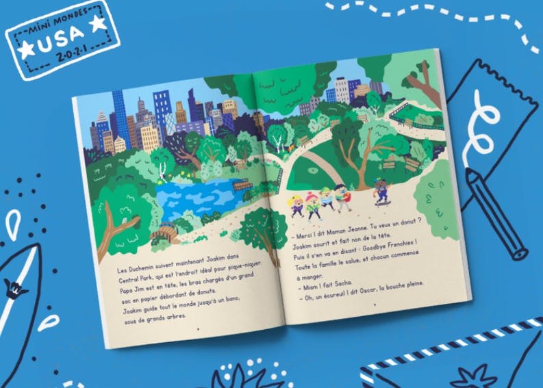 LIVRE ENFANT VOYAGES CARNET USA - Les Mini Mondes - Lili Margaret