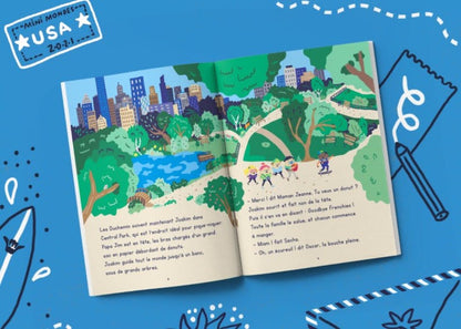 LIVRE ENFANT VOYAGES CARNET USA - Les Mini Mondes - Lili Margaret