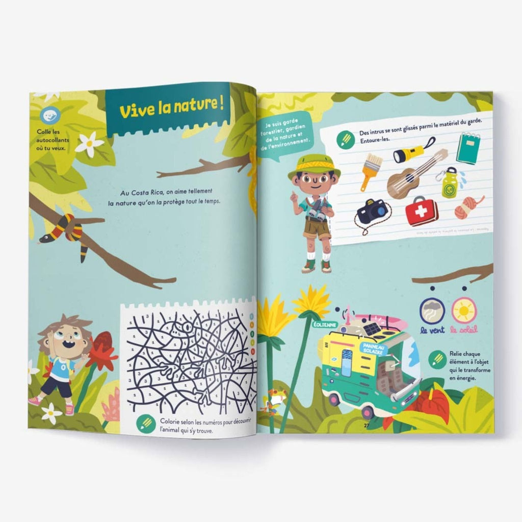 Livre enfant voyages costa rica - les mini mondes
