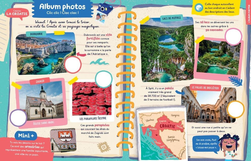 Livre enfant voyages - croatie les mini mondes
