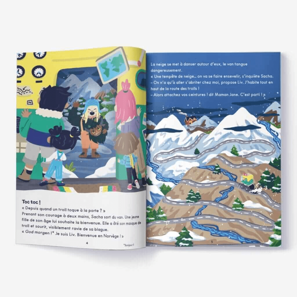 Livre enfant voyages norvège - les mini mondes