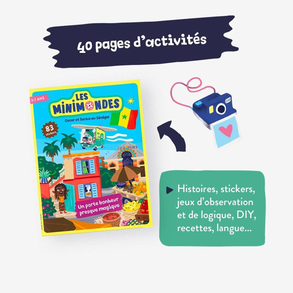 Livre enfant voyages sénégal - les mini mondes