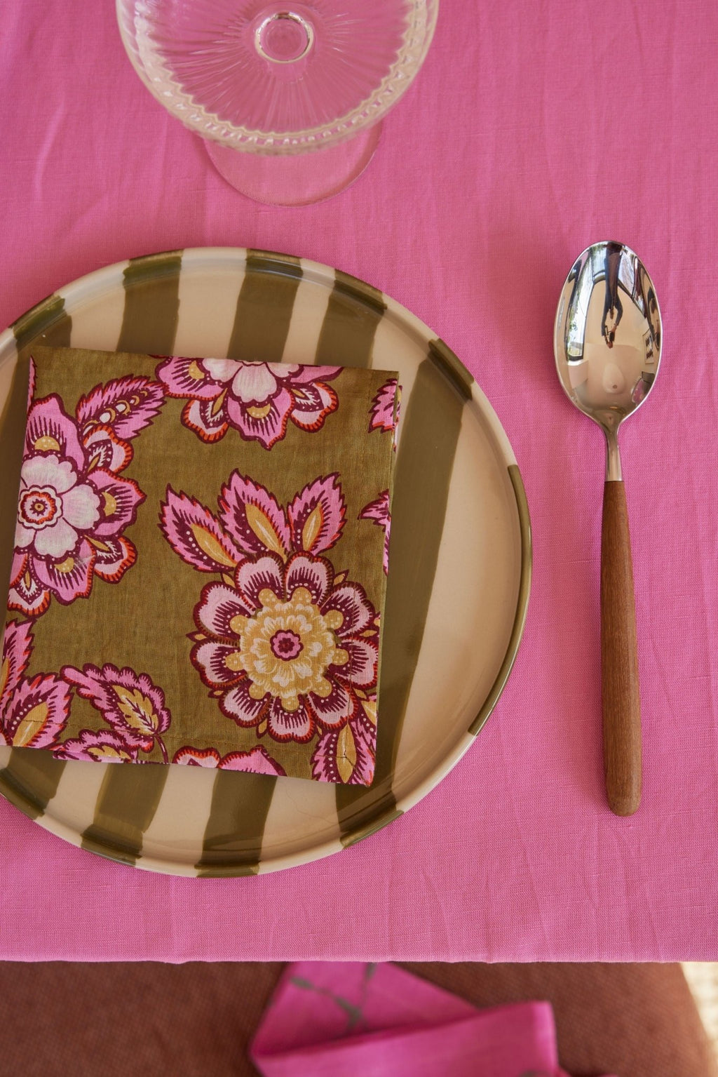 Lot de 2 serviettes de table Jakarta Olive