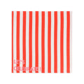 Lot de 2 serviettes - Josephine Rayures Cerise Let's celebrate !