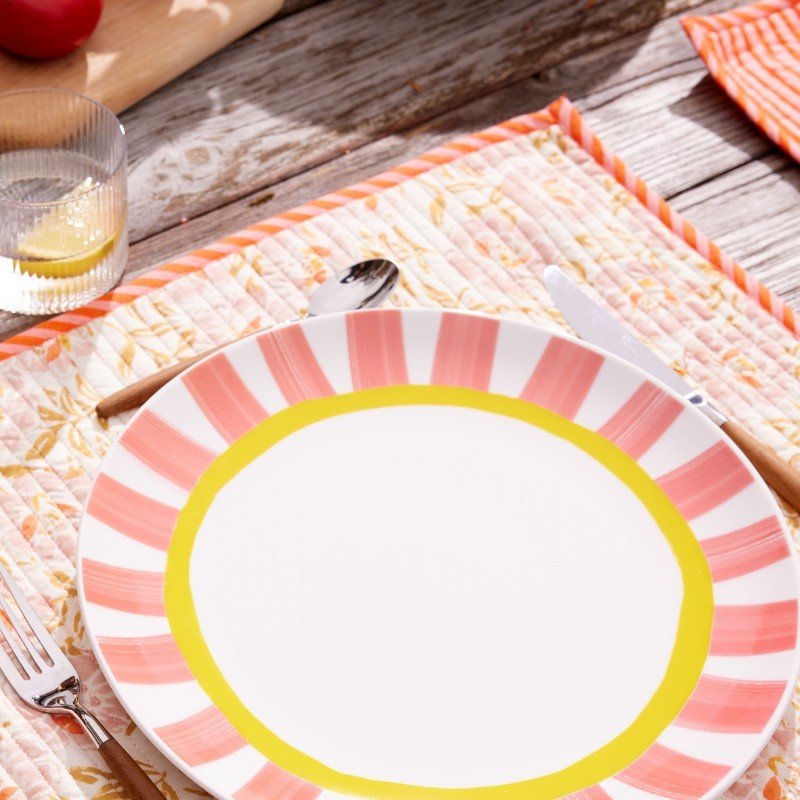 Lot de 2 sets de table petunia rose - bonheur du jour