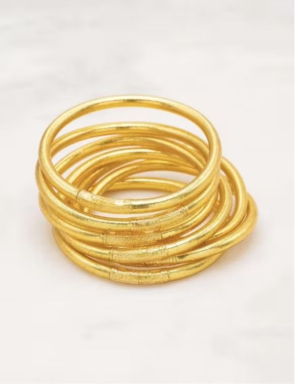 Lot de 3 Joncs Bouddhiste épais Doré - Ikita Paris - Lili Margaret