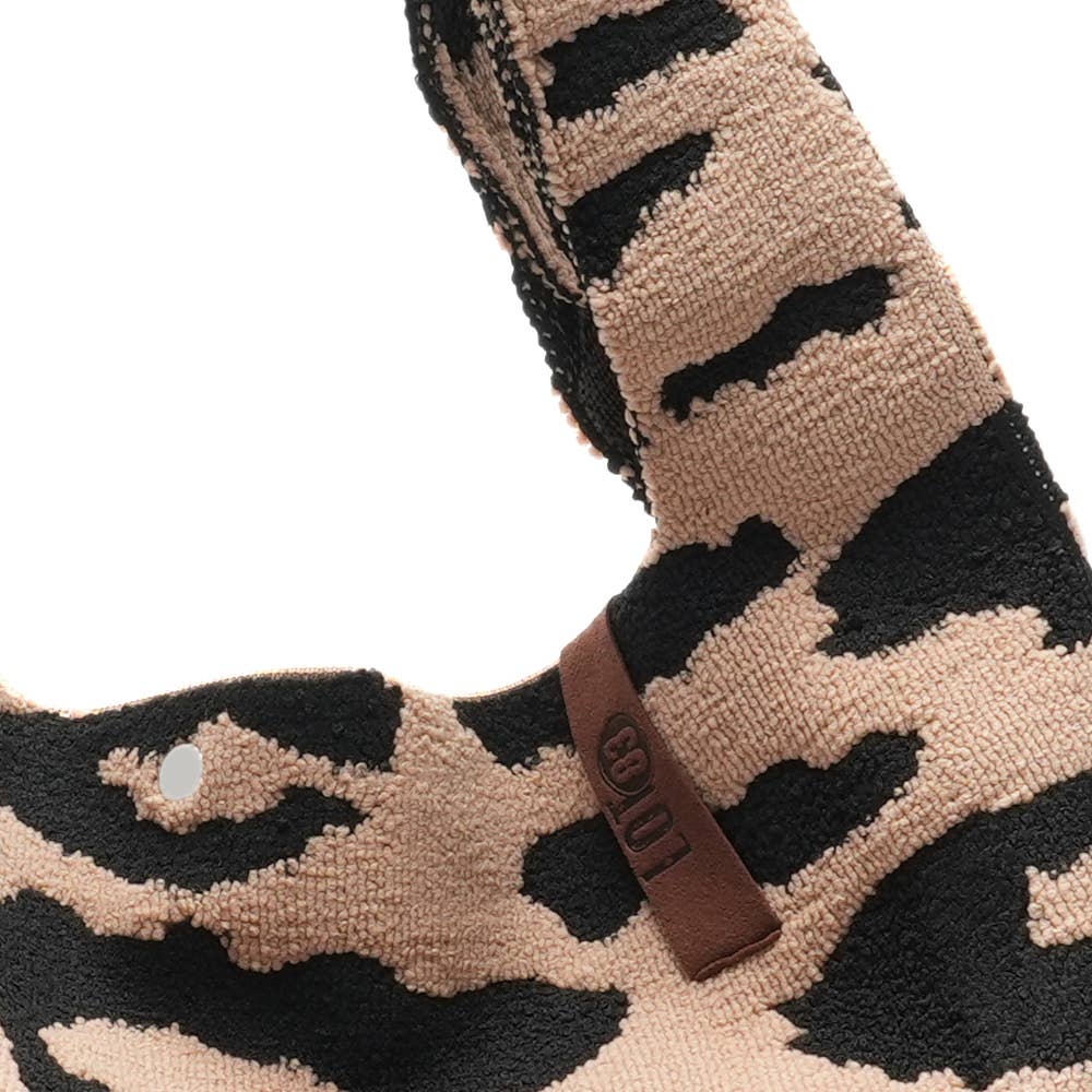 Sac cabas en tricot Lois léopard – LOT83 – vue 2