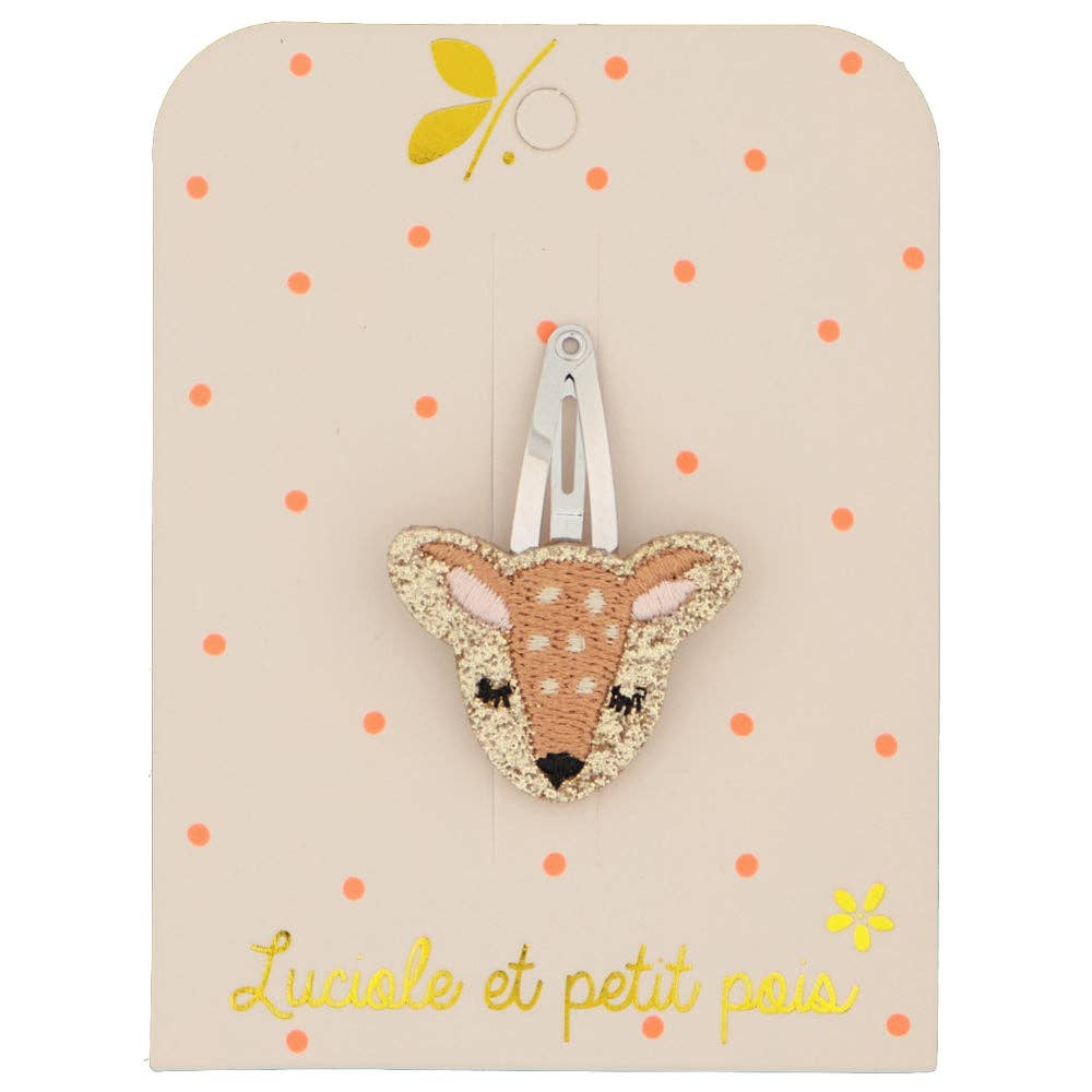 Luciole et Petit Pois - Barrette biche