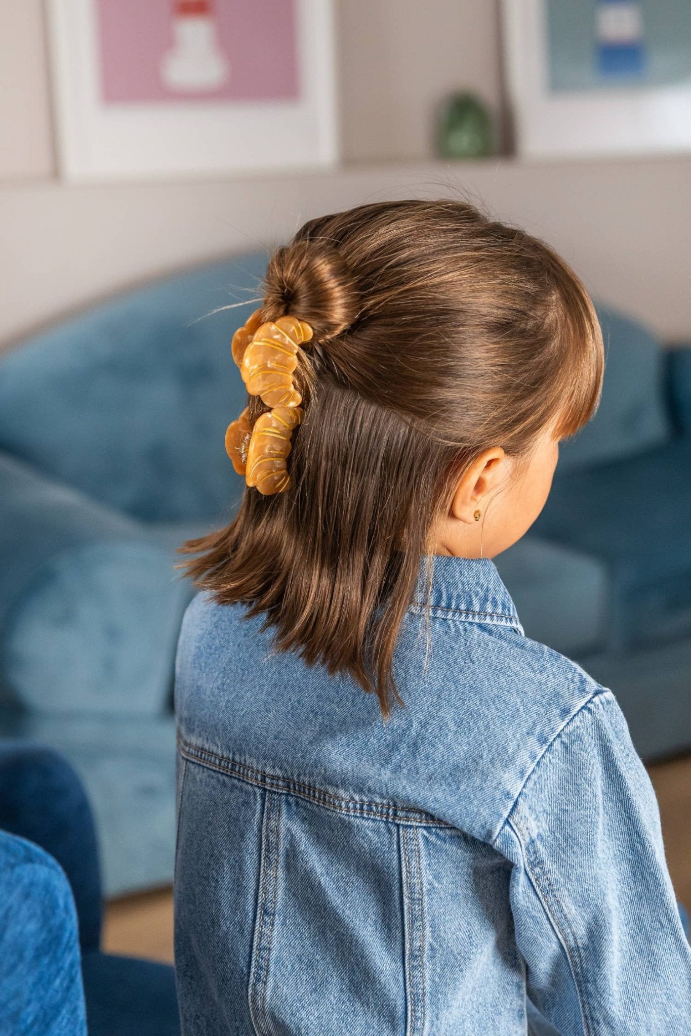 Luciole et Petit Pois - Mini pince - Croissant - Lili Margaret