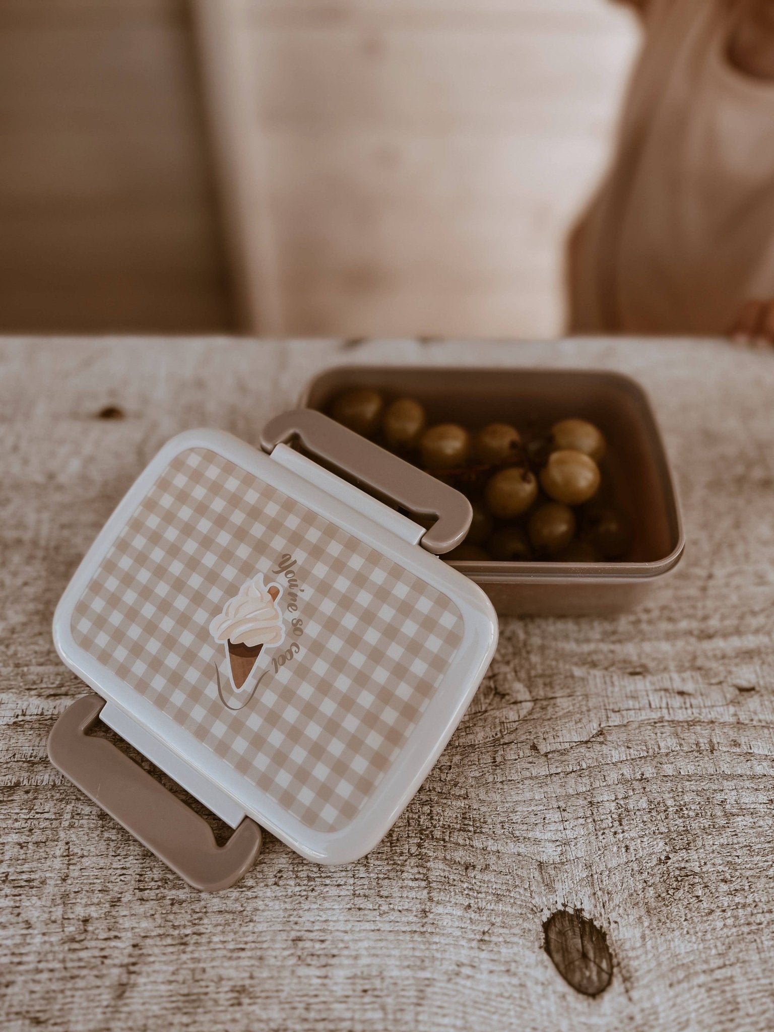 Lunch box fille vichy glace