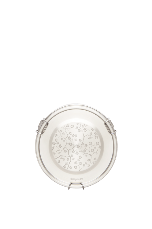 Lunch box inox gravées cerisier - gaspajoe
